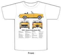 Austin Healey Sprite MkV 1969-71 T-shirt Front